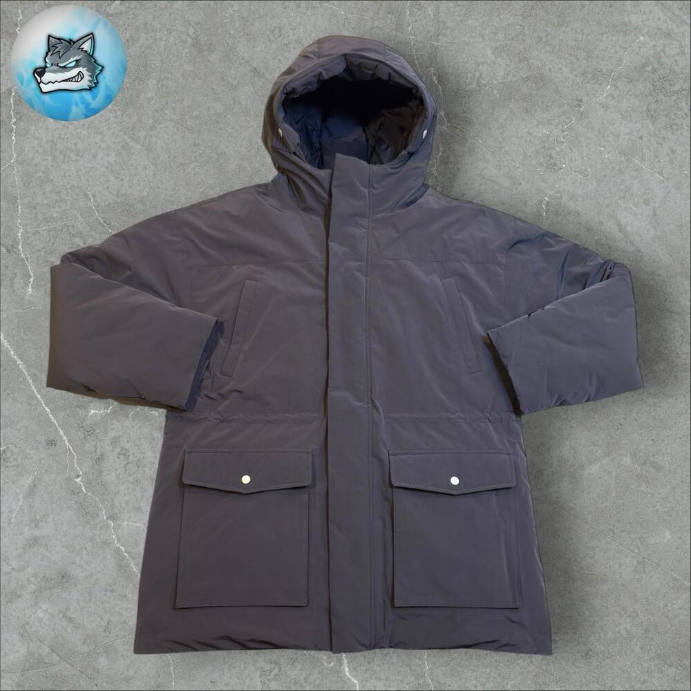 New Jordan Air Loose Fit Women's Down‎ Parka Hooded Jacket Med Black FB5085-010